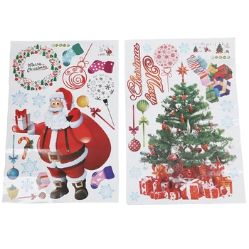 

Christmas Wall Sticker DIY Santa Claus Xmas Tree Window Home Decoration