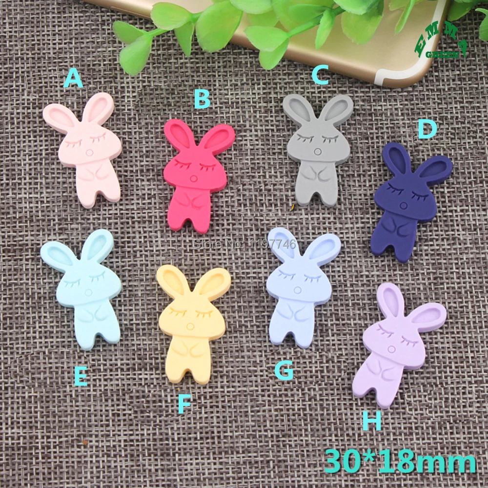 Полимерные бусины кабошон слизи амулеты милый мультфильм кролик 10 шт 30 мм