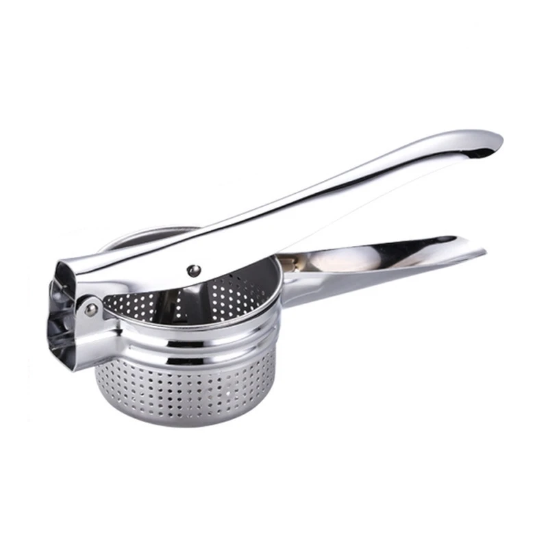 Potato Masher Ricer Stainless Steel Baby Food Strainer Fruit and Vegetables Juicer Press Maker Squeezer