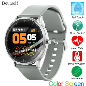 

Smart Watch T9 Blutooth Thermometer Temperature Sport Smartwatch Heart Rate Fitness Tracker Bracelet Music Call Message Band