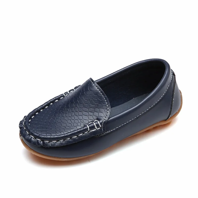 SY088Dark Blue Bekamile/детская обувь; Новинка года; детская кожаная обувь; детская повседневная обувь; однотонные кроссовки для студентов - Цвет: SY088Dark Blue