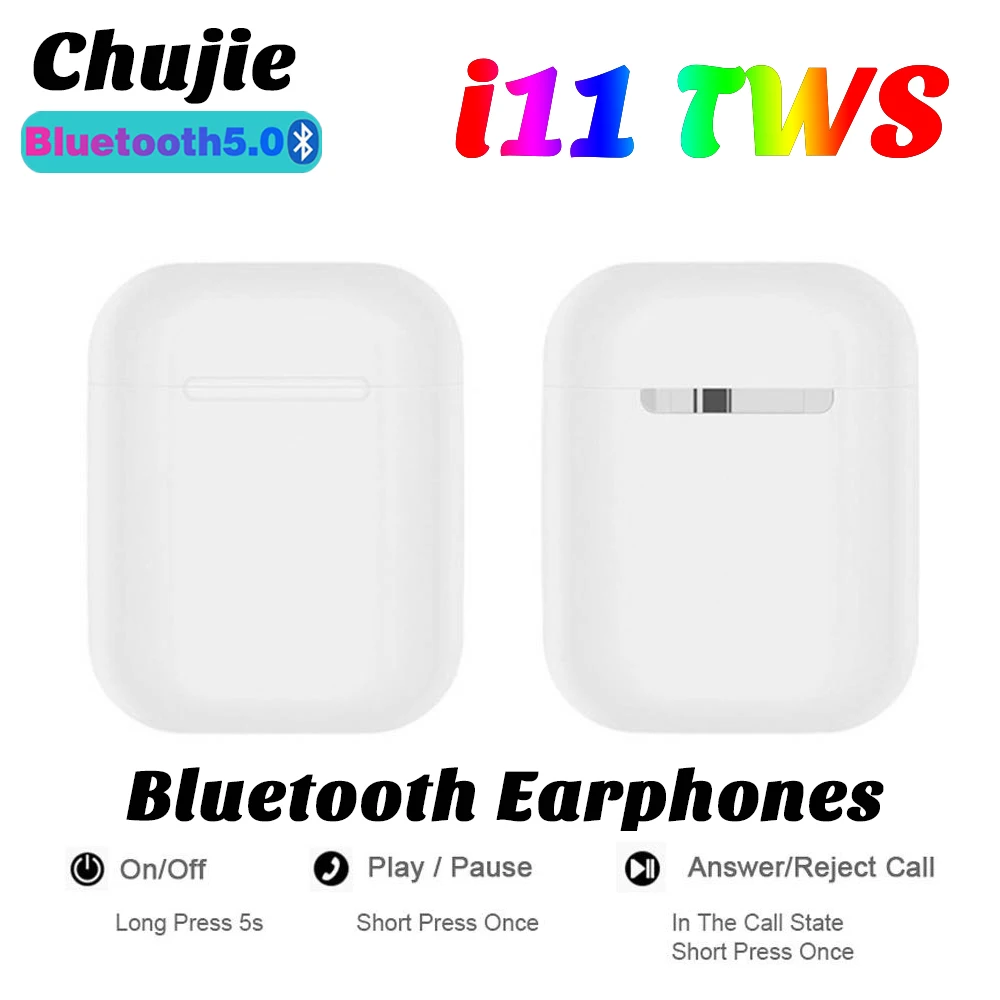 Tws-стереонаушники i11 с поддержкой Bluetooth и зарядным футляром | Электроника