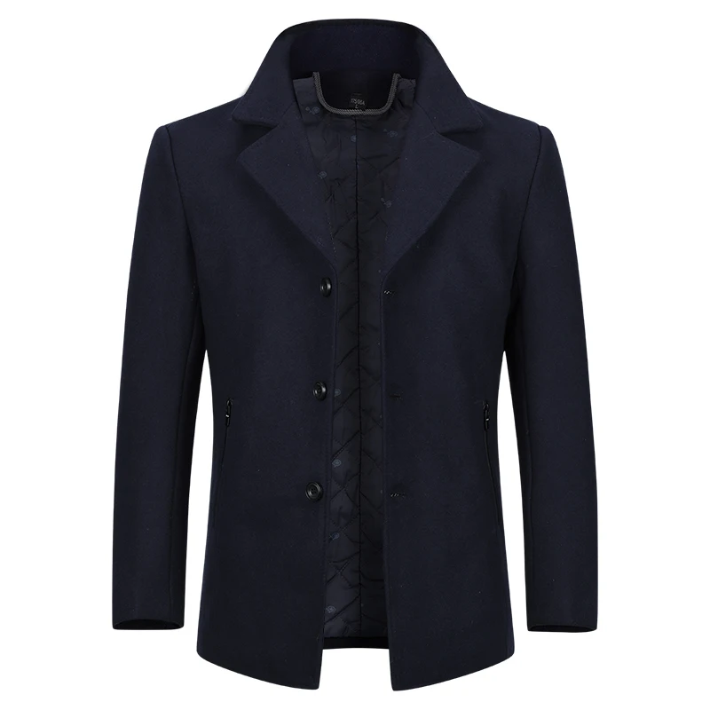 YOUTHUP Wool Men's Coat Single Breasted Thick Coats Overcoats Topcoat Mens Fitness Coat Streetwear 4 Colors M-4XL YOUTHUP Wool Men's Coat Single Breasted Thick Coats Overcoats Topcoat Mens Fitness Coat Streetwear 4 Colors M-4XL