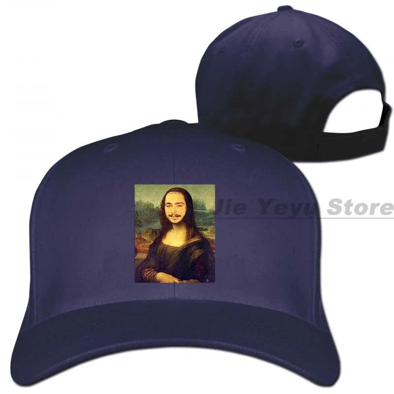 Короткие бейсбольные кепки Post Malone x Monalisa для мужчин и женщин, модные регулируемые кепки - Цвет: 1-Navy