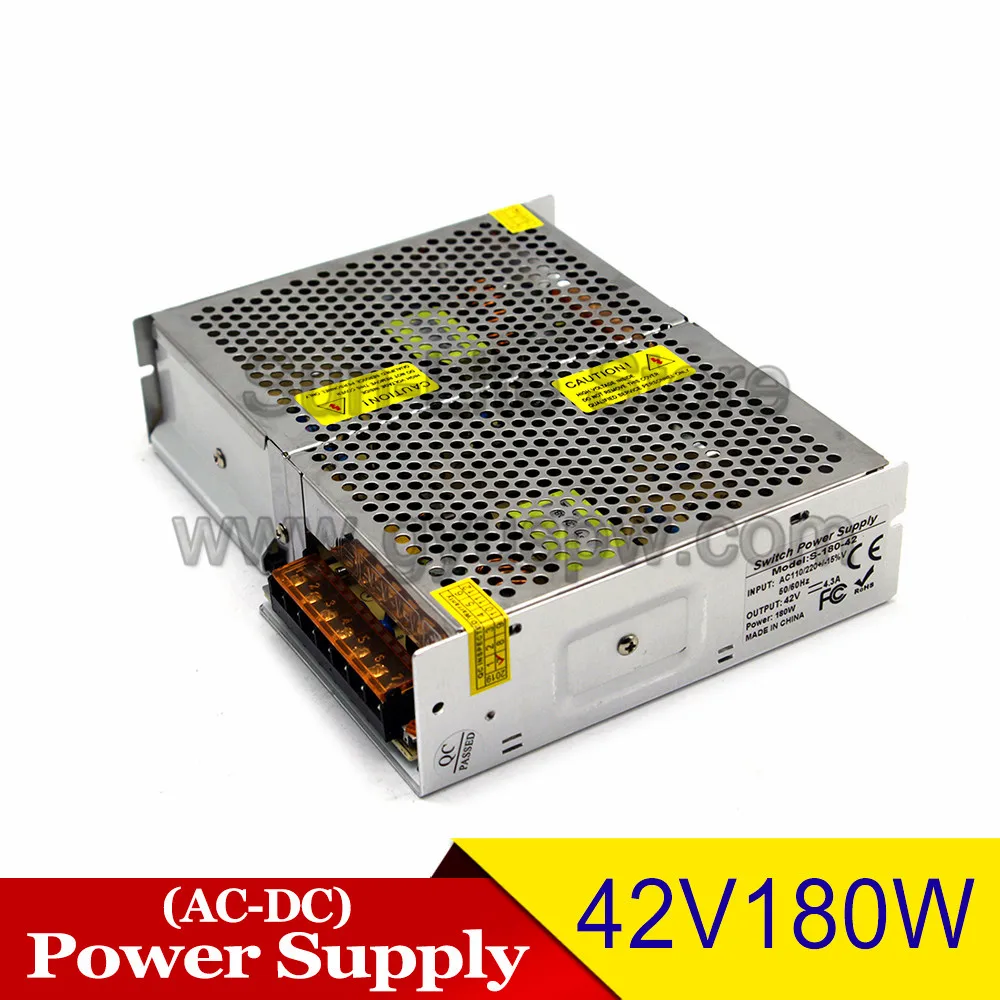 Регулируемый DC42V блок питания 4.3A 180 Вт преобразователь драйвера 110 В 220 В AC DC 42 в SMPS для Светодиодный шаговый двигатель с ЧПУ