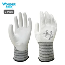 10 пар Wonder Grip WG-650 защитные перчатки нитриловые резиновые защитные перчатки износостойкие водонепроницаемые Нескользящие толстые рабочие перчатки