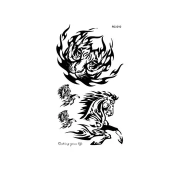 

Eco-Friendly Waterproof Sweat Tattoo Stickers Personality Fashion Color Elements Tattoo Stickers Children Adult Water Stickers