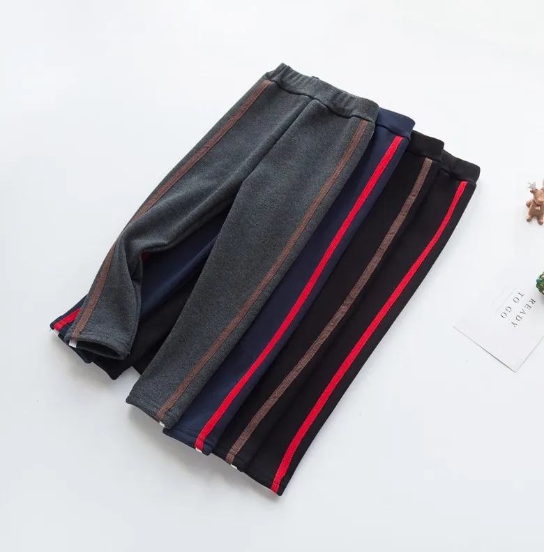 new Autumn winter kids warm fleece pants children clothing thick trousers boys pants