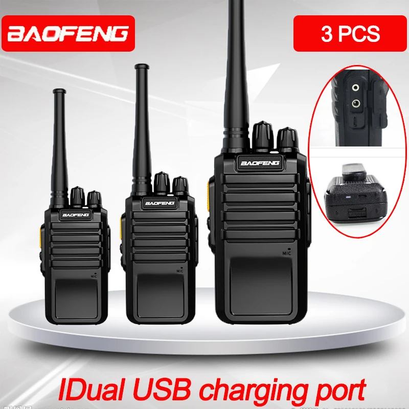 

3 шт., портативная рация Baofeng M4 UHF 400-470 МГц