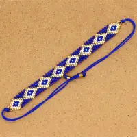 ZHONGVI Turkish Evil Eye Bracelet Luxury Bracelets Handmade Woven Bileklik Armband Pulseras Mujer Moda 2021 Miyuki Bead Bracelet 6