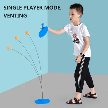 

Portable Table Tennis Trainer Exercise Toy Elastic Self-training Artifact For Children Youth Middle Age Old Age Home Exercise