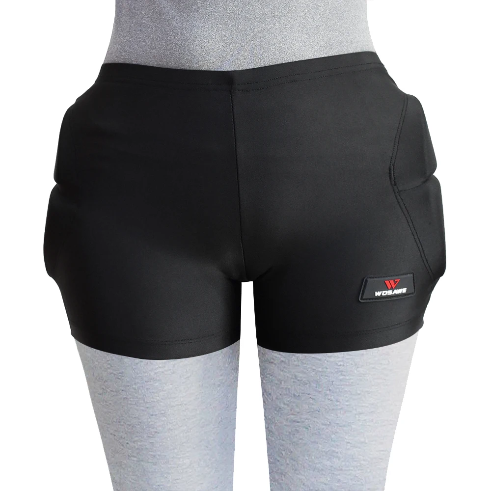 WOSAWE cojín de EVA de las mujeres de los hombres Snowboard Hip protección pantalones cortos de patinaje de invierno Hockey bicicleta protección trasero esquí bicicleta MTB