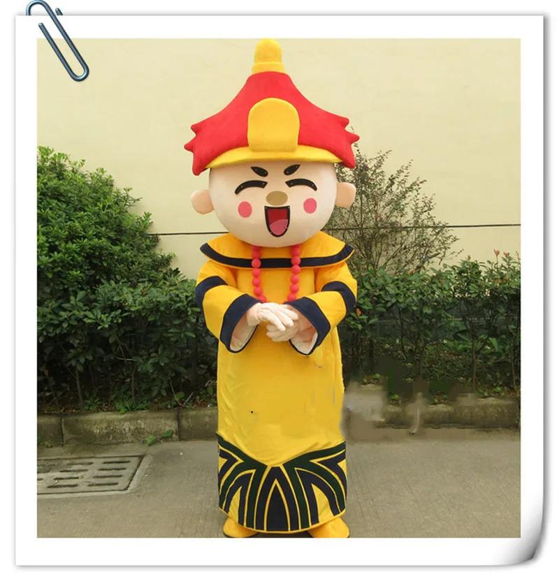 

2019 Ancient Emperor Mascot Costume Suits Cosplay Party Game Outfits Promotion Carnival Halloween Xmas Easter Adults