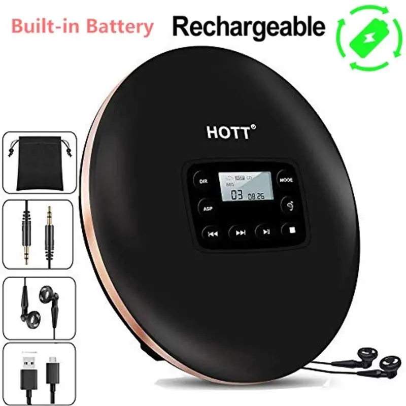Rechargeable Portable CD Player Personal Compact