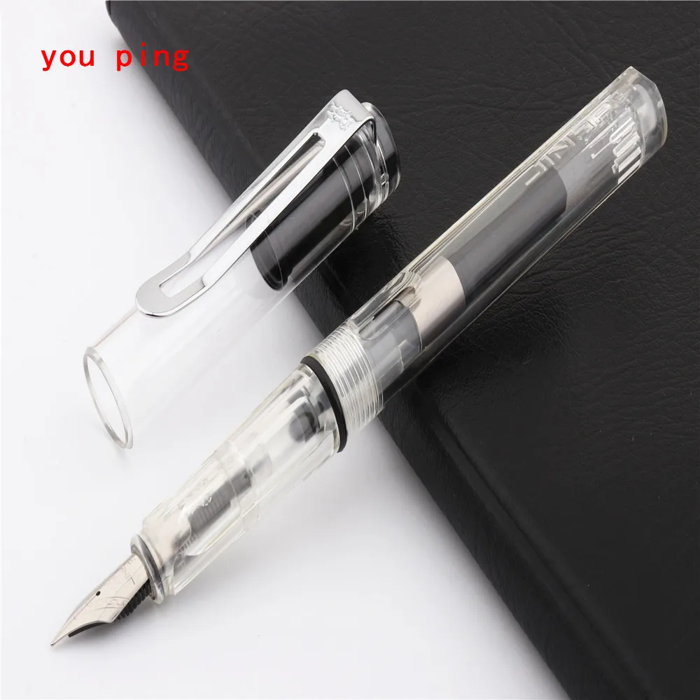 Высокое качество Jinhao 599 прозрачные белые школьные канцелярские принадлежности