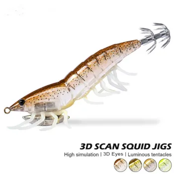 

1pcs squid jig fishing lure 11.5cm 20g fishing bait shrimp octopus lure Cuttlefish lure squid lure bait Egi Fishing Lure
