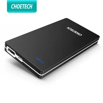 

CHOETECH Power Bank 10000mAh Black For iPhone 11 XS X 8 External Battery Portable Phone Charger Powerbank For Samsung S10 S9 S8