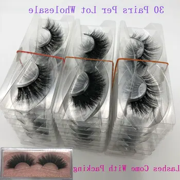 

Wholesale Mink Eyelashes 30 Pairs 3D Mink Lashes Bulk Eyelash Extension Natural False Eyelashes Makeup Dramatic Long Eye Lashes
