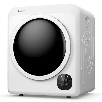Online COSTWAY Electric Tumble Laundry Clothes Dryer Steel Tub Washing Machine Two-way Rotation Stainless Steel Tumble Structure