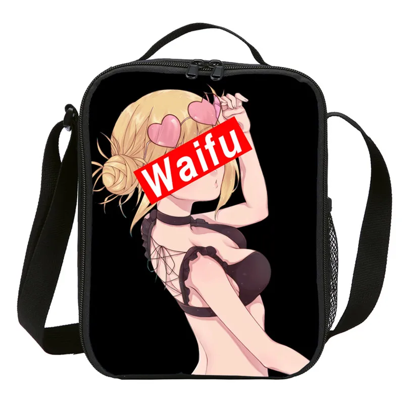Small Lunch Bag For Kids Boys Girls Sugoi Senpai Anime Waifu Letter Printed Ice Insulated Thermal Picnic Lunchbox Sac A Main | Багаж и