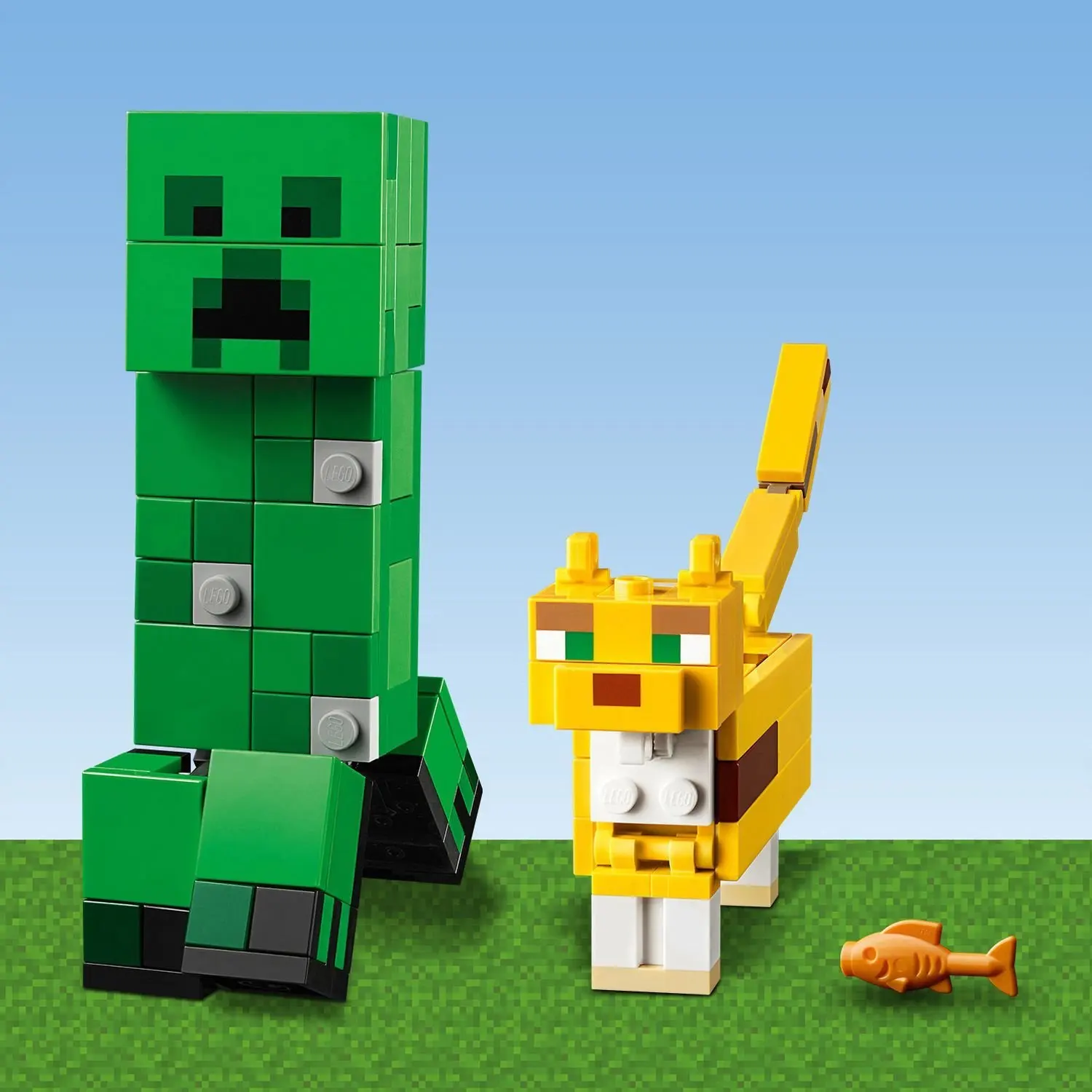 Designer Lego Lego Minecraft cryper and ocelot large 21156 Designer Lego Lego Minecraft cryper and ocelot large 21156