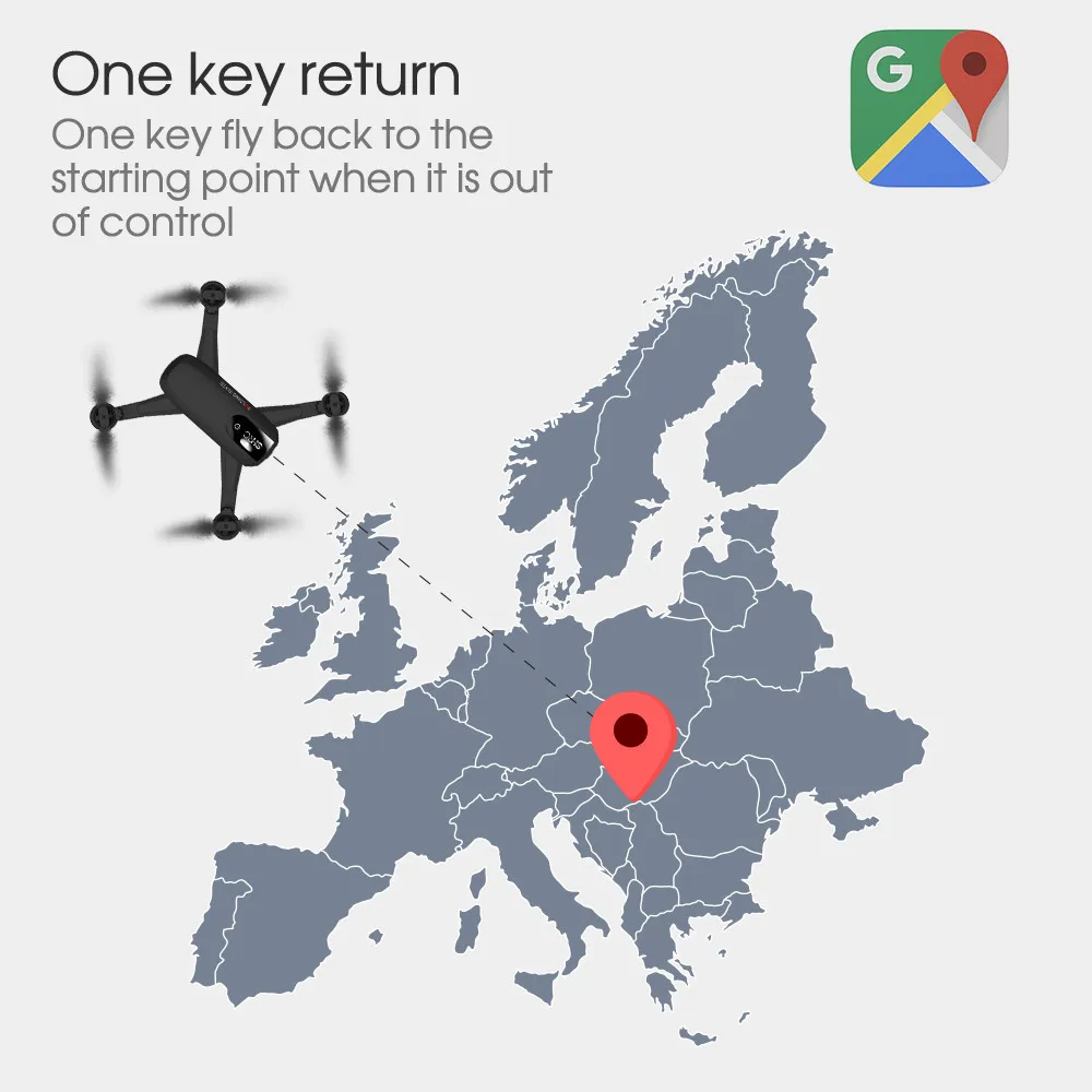  H1 Drone gps drone HD 1080P smart precise positioning return gesture photo Quadcopter WiFi transmis