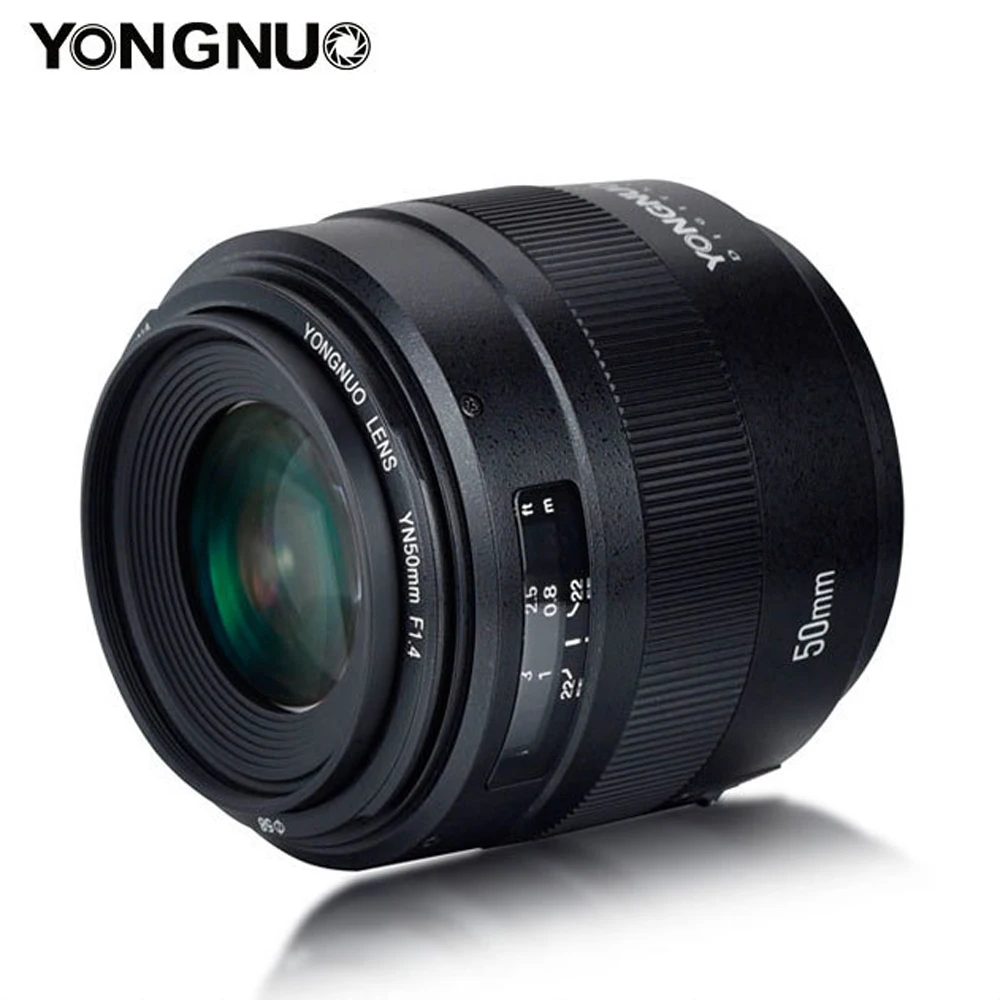 Объектив YONGNUO YN50mm F1.4 с большой апертурой и автофокусом для Canon EOS 70D 5D2 5D3 600D DSLR Объектив камеры