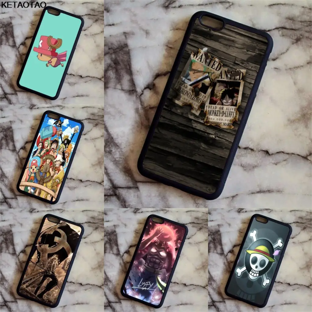 KETAOTAO Модный милый мультяшный чехол Luffy One для телефона s для iPhone 4S 5C 5S 6S 7 8 SE 5Plus XR XS Max чехол из мягкого ТПУ резины силикона