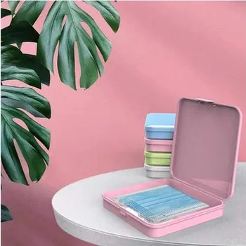 

4 Pc Portable Face Masks Case Storage Clip Foldable Organizer Storage Folder Clip Estuche Mascarilla Funda Mascarilla Se6