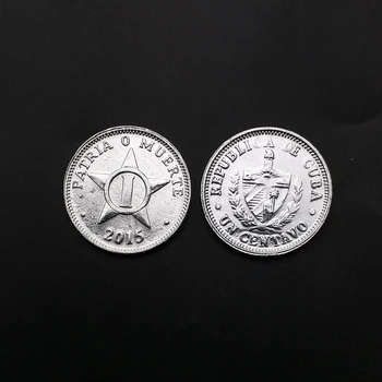 

Cuban 1 cent aluminum coin 2014 100% Real Unc Genuine Original Coins Collection Coin