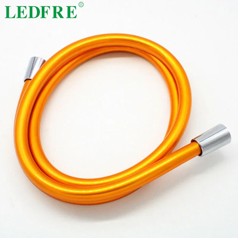 Гибкий шланг для душа LEDFRE 1/2 дюйма * F1/2 ПВХ розовое золото ручная Лейка