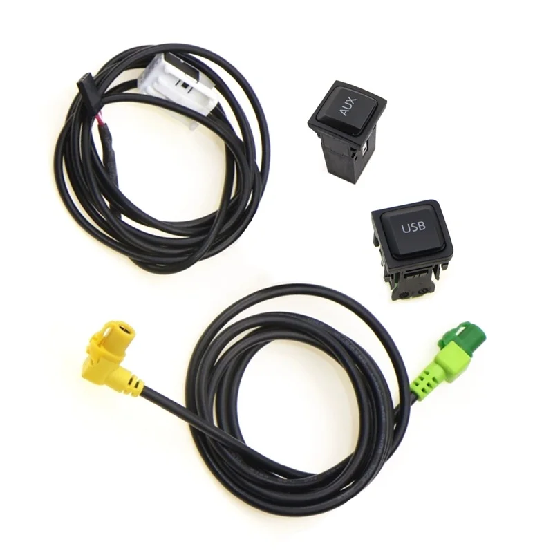 

Car AUX&USB Input Switch Interface Adapter IN Socket With Cable Wire For RCD310 RCD510 RNS315 Golf 5 MK5 6 MK6 Rabbit Scirocco