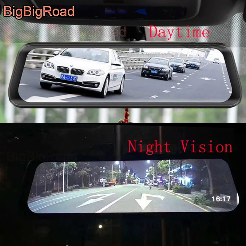 Зеркало заднего вида BigBigRoad IPS экран для Hyundai ix25 ix35 Sonata Celesta Verna i30 Accent