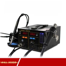 720 Вт YIHUA 968DB+ SMD паяльная станция, пистолет горячего воздуха и паяльник 2 в 1 паяльная станция