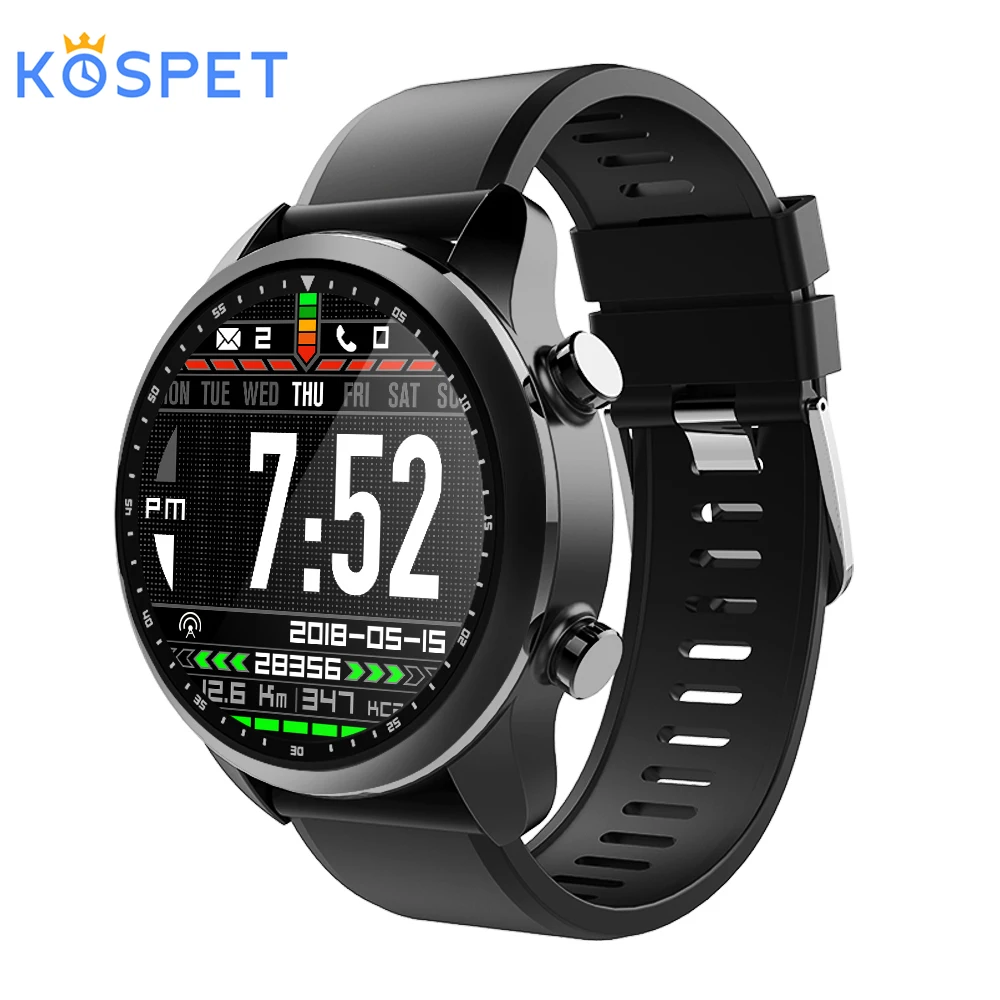 

Kospet Brave 4G LTE Smart Watch Men Phone Android 6.0 2GB+16GB 1.3" Screen IP68 Waterproof GPS Nano SIM WiFi Heart Rate Watch