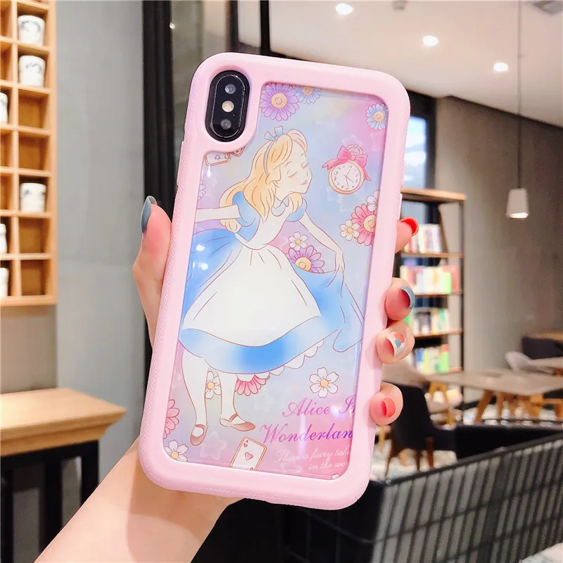 TPU+ PC двусторонний помощи чехол для iphone X XR XS MAX 7 8 плюс 6 6s милые даффи ShellieMay аниме Gelatoni StellaLou чехол - Цвет: style 4