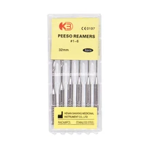 6 шт./кор. 32 мм#1-6 стоматологический, Эндодонтический реамеры сверла боры ворота сверла Peeso Reamers Endo файлы Peeso стоматологические материалы