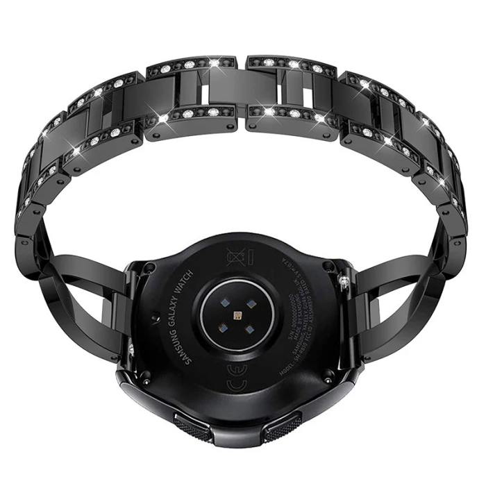 22 мм Кристалл Bling металлический ремешок часы ремешок для samsung gear S3 Frontier GY88