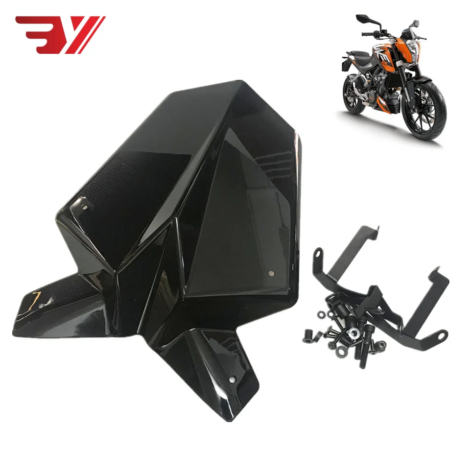 Мото спорт лобовое стекло козырек ветрового стекла Viser подходит для KTM Duke 125 390 Duke125 Duke390 дымчатое лобовое стекло
