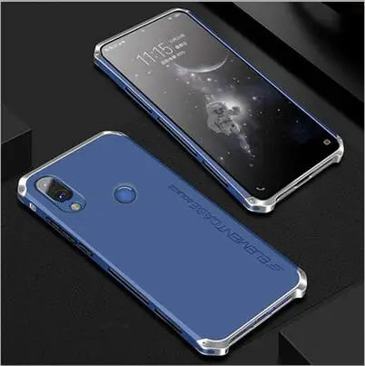 Black Sliver Металлический каркас телефона чехол для Xiaomi Redmi Note 7 тонкий жесткий алюминиевый Гибридный ПК корпус для Xiaomi Redmi Note 7 note7 чехлы - Цвет: Black Sliver