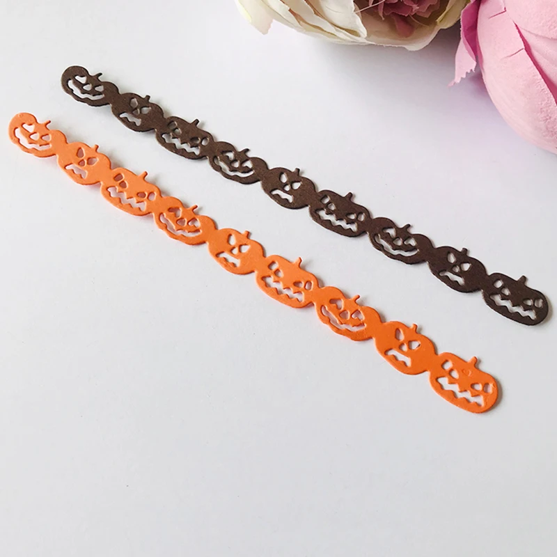 

Halloween border Craft metal cutting dies cut die mold New pumpkin Scrapbook paper craft knife mould blade punch stencils dies