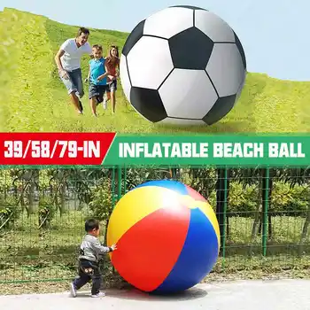 

39"/58"/79" Inflatable Beach Ball PVC Balloons Summer Outdoor Water Pool Parties Toys Balls Fun Party Game Bubble Children Adult