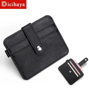 

DICIHAYA Men Wallet Business Card Holder Bank Card Holder Cow pickup Package Card Holder Slim Leather Multi-card-bit Pack Bag