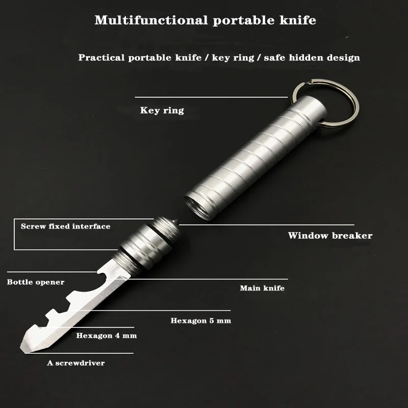 

Mini Portable Knife Fold Camping Folding pocket Keychain Outdoor tool Self-defense knife EDC tool