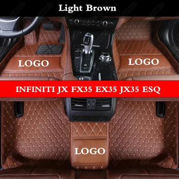 

Custom Car Floor Mat for INFINITI JX FX35 EX35 JX35 ESQ Personalized Black All Weather Leather Auto Carpet Suv Foot Mats Rug Pad