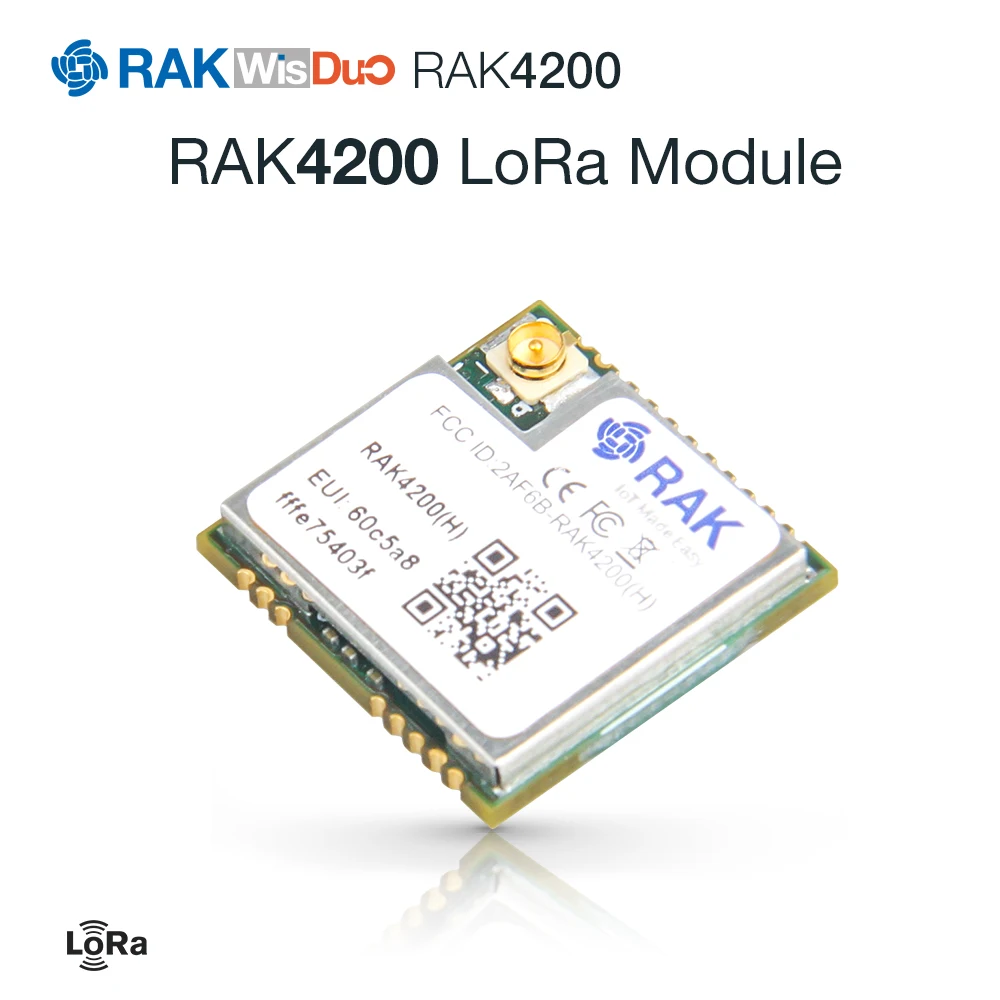 

RAK4200 LoRa Module with STM32L071 MCU SX1276 Chip LoRaWAN 1.0.2 Protocols Low Power Consumption Support Point to Point