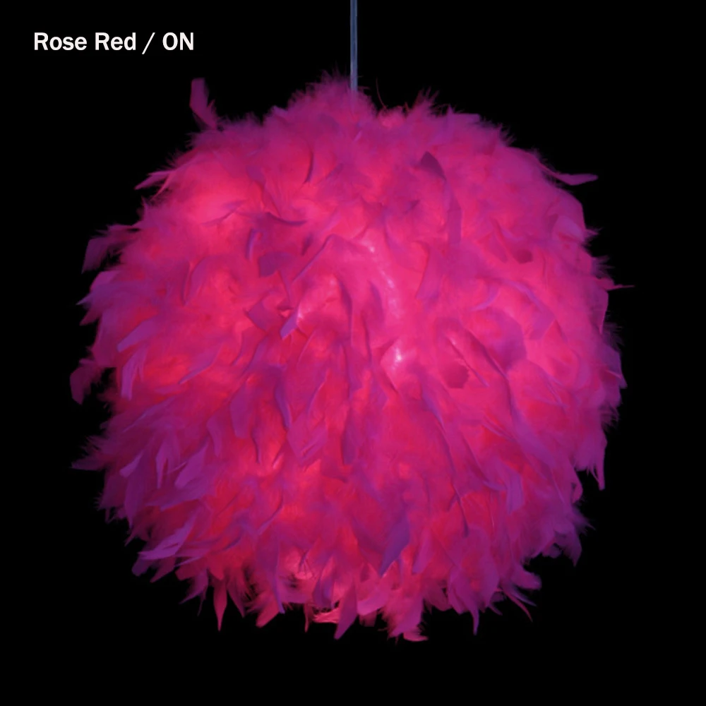 Rose Red 220V современный подвесной потолочный светильник перо Потолочный подвесной светильник для спальни Декорации для кабинета креативная подвесная люстра - Цвет корпуса: Rose Red
