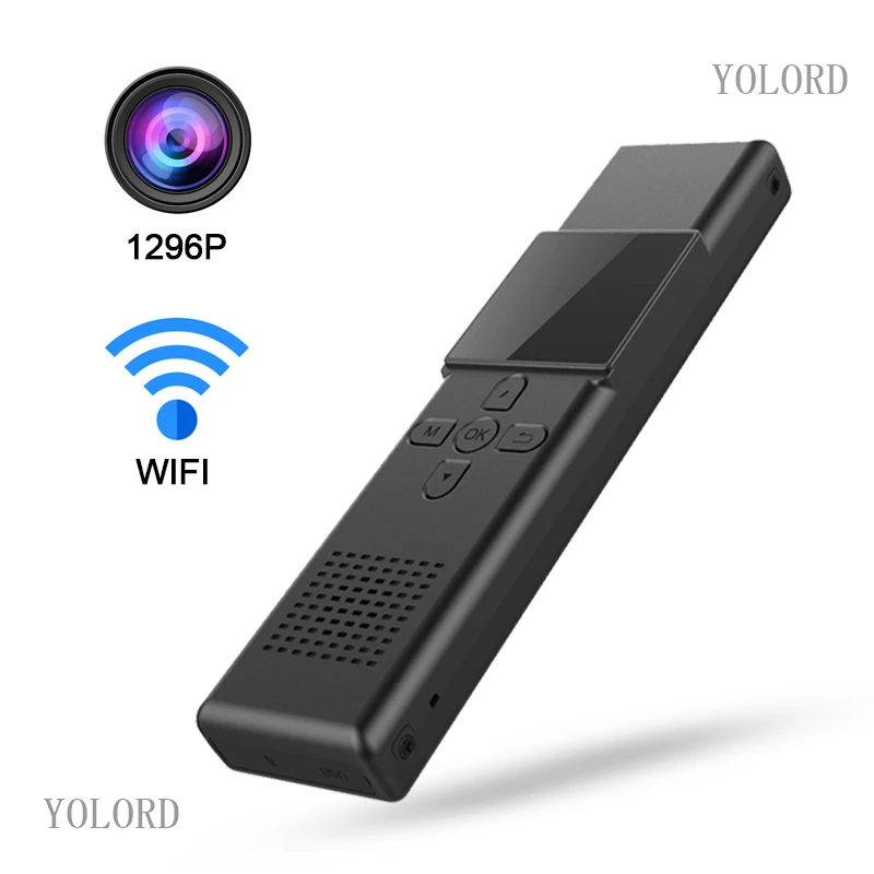 Full HD 1296P 2000 мА/ч беспроводная Wi Fi камера для тела полицейская ИК Ночное Видение