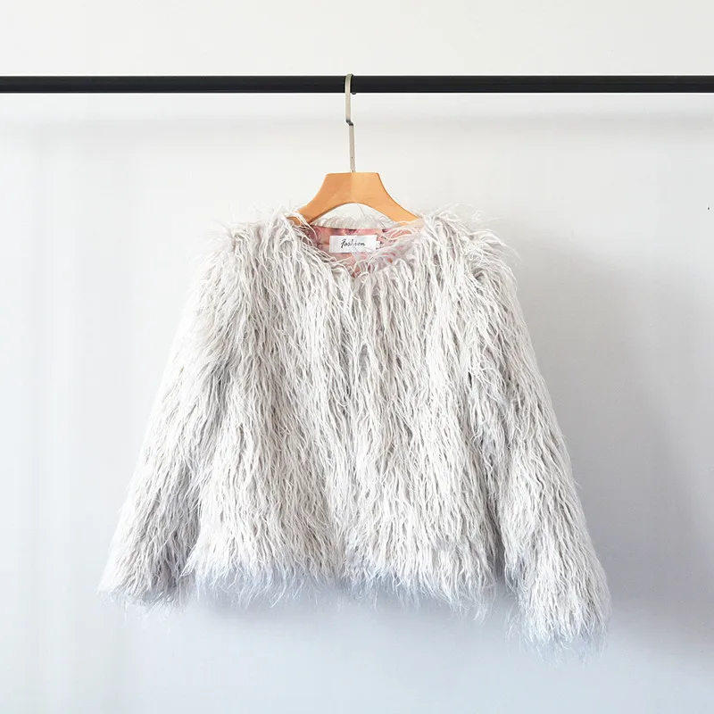 Новая женская искусственная овечка, короткий мех, большие размеры, искусственный мех, пальто, тонкий женский искусственный мех, женская зимняя куртка с длинным рукавом, вечерние куртки, WZ997