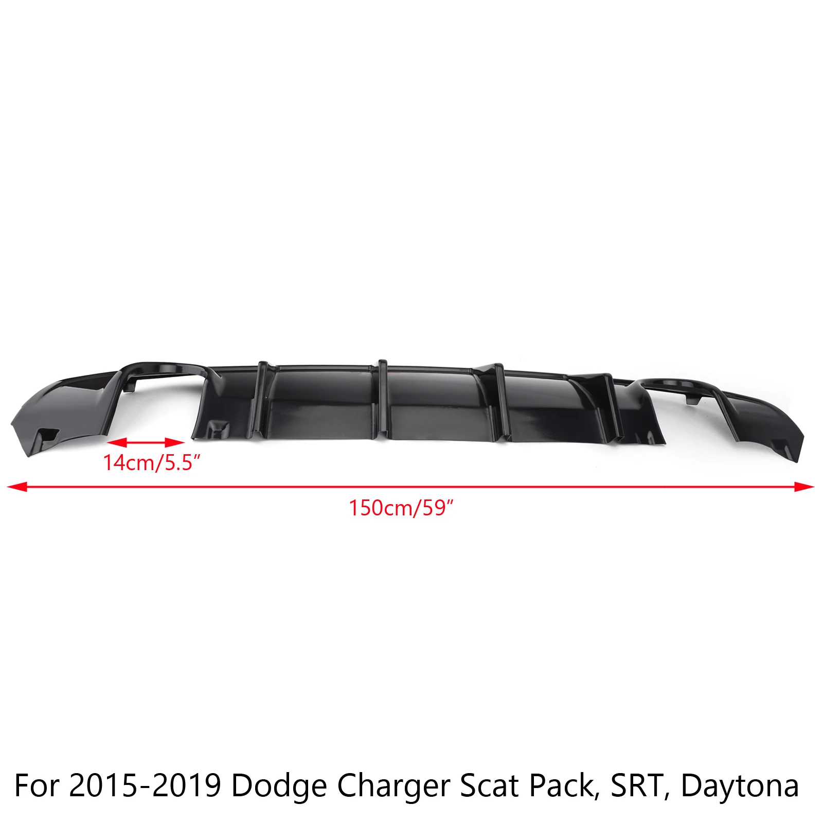 Areyourshop для Dodge charger- Srt OE стиль задний диффузор бампер балдахин 068225383Ab задний диффузор автомобильные аксессуары